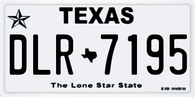 TX license plate DLR7195