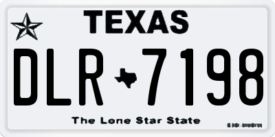 TX license plate DLR7198