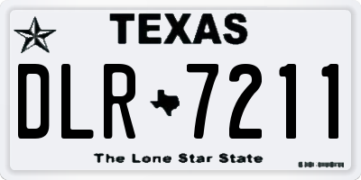 TX license plate DLR7211