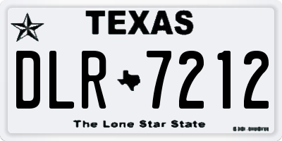 TX license plate DLR7212