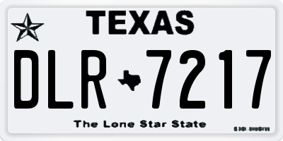 TX license plate DLR7217