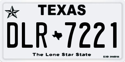 TX license plate DLR7221