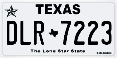 TX license plate DLR7223