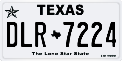 TX license plate DLR7224