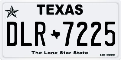 TX license plate DLR7225