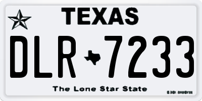 TX license plate DLR7233