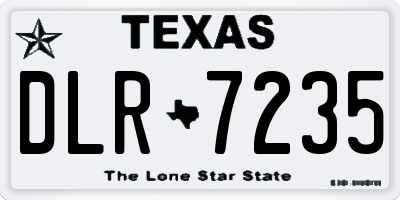 TX license plate DLR7235