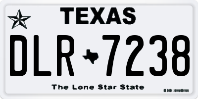 TX license plate DLR7238