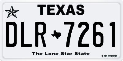 TX license plate DLR7261