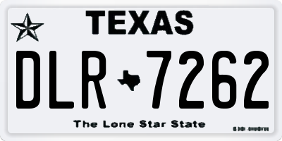 TX license plate DLR7262