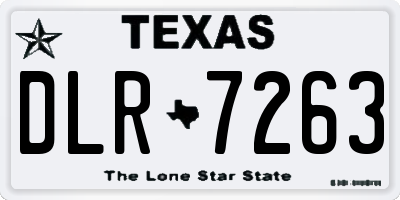 TX license plate DLR7263