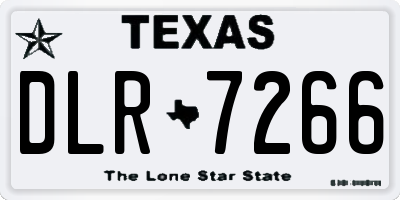 TX license plate DLR7266