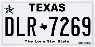 TX license plate DLR7269