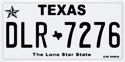 TX license plate DLR7276