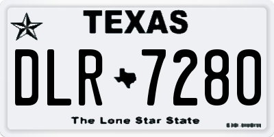 TX license plate DLR7280