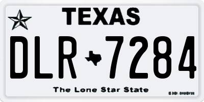 TX license plate DLR7284
