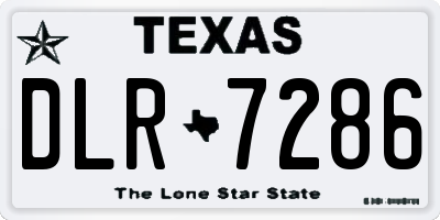TX license plate DLR7286