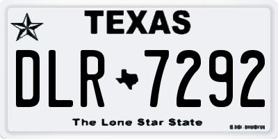 TX license plate DLR7292