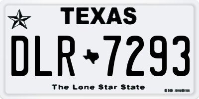 TX license plate DLR7293
