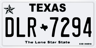 TX license plate DLR7294