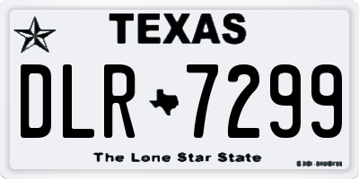 TX license plate DLR7299