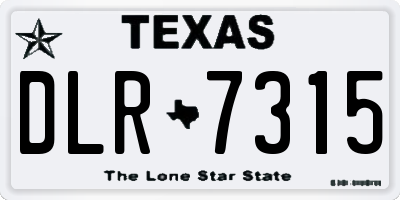 TX license plate DLR7315