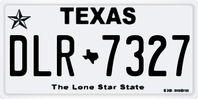 TX license plate DLR7327