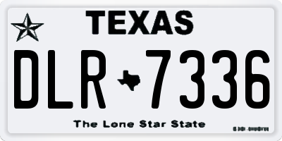 TX license plate DLR7336
