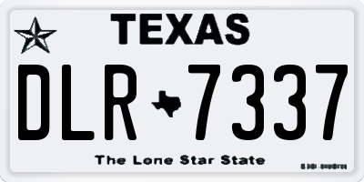 TX license plate DLR7337