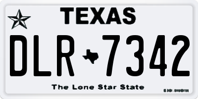 TX license plate DLR7342
