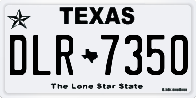 TX license plate DLR7350