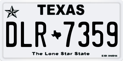 TX license plate DLR7359