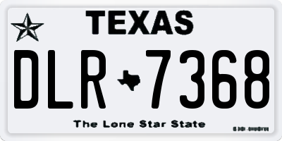 TX license plate DLR7368