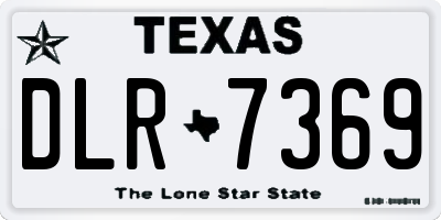 TX license plate DLR7369