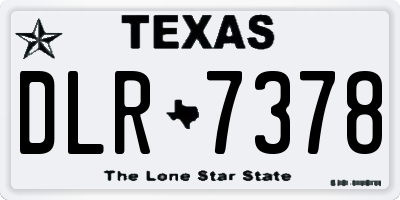 TX license plate DLR7378