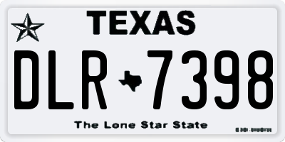 TX license plate DLR7398