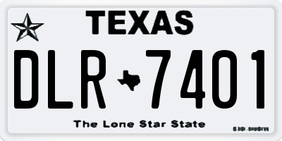 TX license plate DLR7401