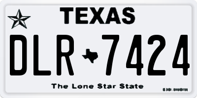 TX license plate DLR7424