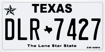 TX license plate DLR7427