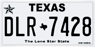 TX license plate DLR7428