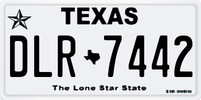 TX license plate DLR7442