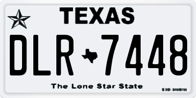 TX license plate DLR7448