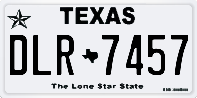 TX license plate DLR7457