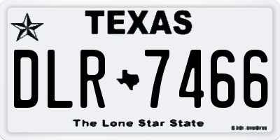 TX license plate DLR7466