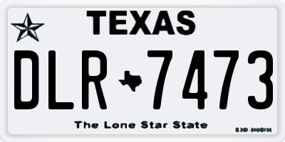 TX license plate DLR7473