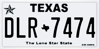 TX license plate DLR7474