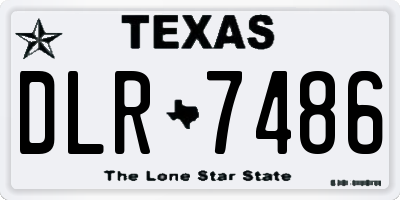 TX license plate DLR7486