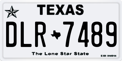 TX license plate DLR7489