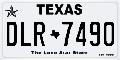 TX license plate DLR7490