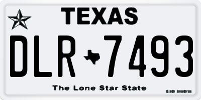 TX license plate DLR7493